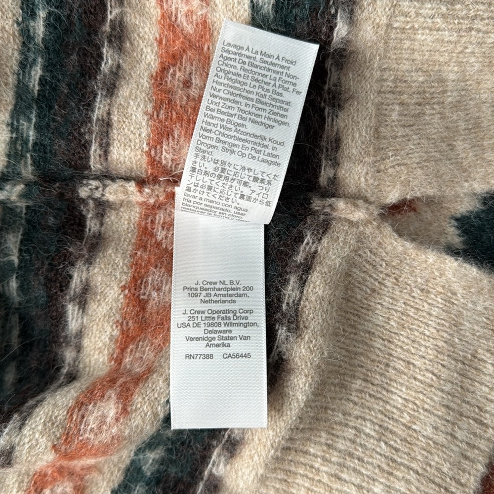 NWT Madewell Harland Fair Isle Cardigan Sweater in Sz X-Small - Picture 12 of 16